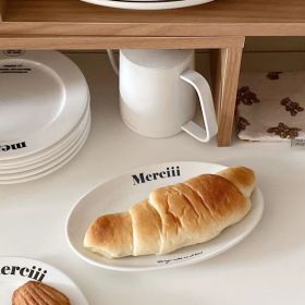 Cute French Alphabet Ceramics Tableware (Option: Me Fish Dish)