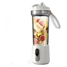 Portable Juicer Charging Juice Cup Wireless (Option: White-USB)